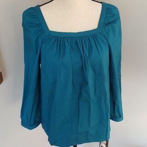J.Crew | NWOT Teal Peasant Top